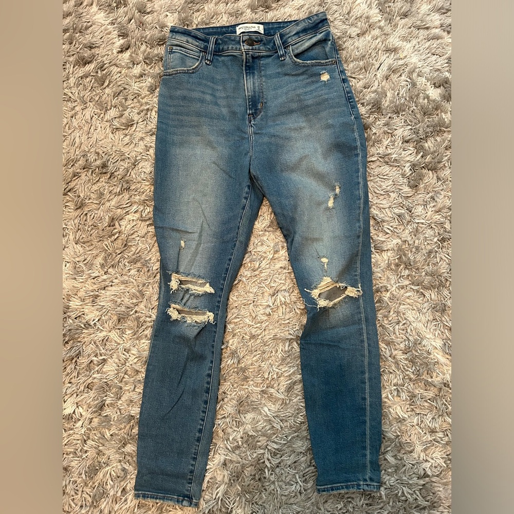 Abercrombie & Fitch The Super Skinny High Rise Curve Love Jeans